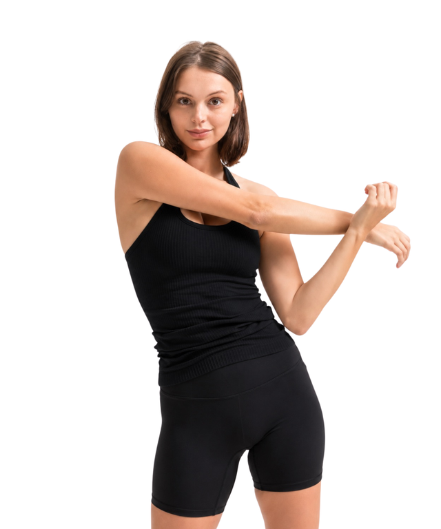FlexEase Everyday Ribbed Tank (with removable pads)