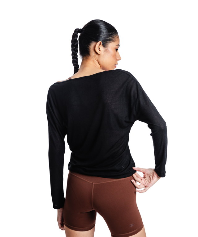 Barely There Off-Shoulder Long Sleeve