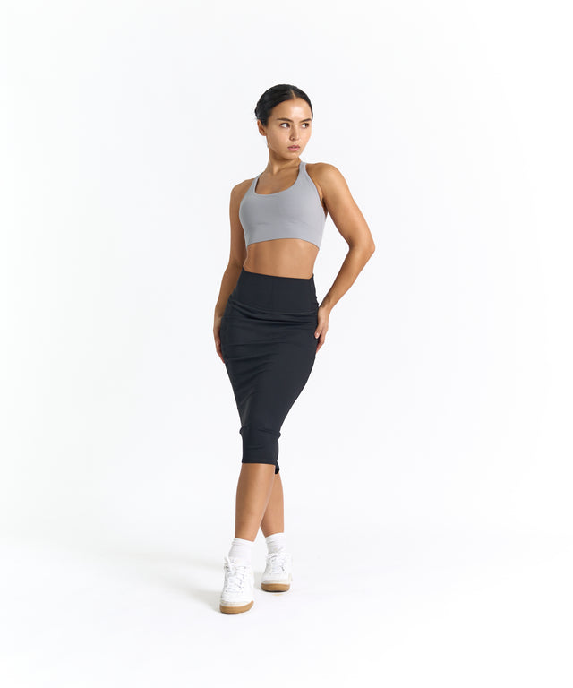 CloudEase Slim Fit High Rise Midi Skirt