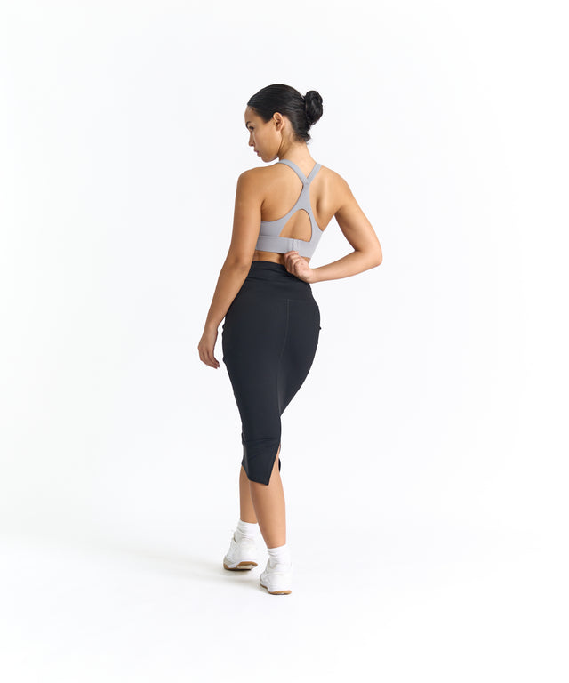 CloudEase Slim Fit High Rise Midi Skirt