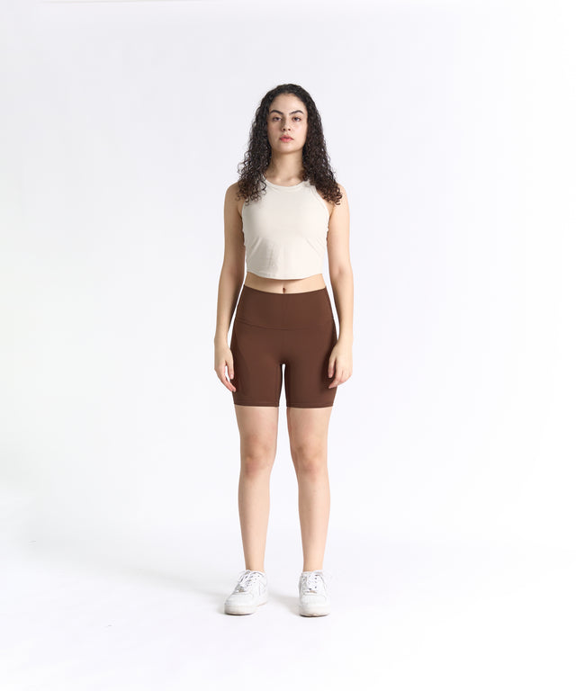 RibForm Racerback Cropped Tank (with built in pads)
