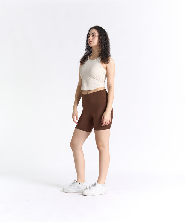 RibForm Racerback Cropped Tank (with built in pads)