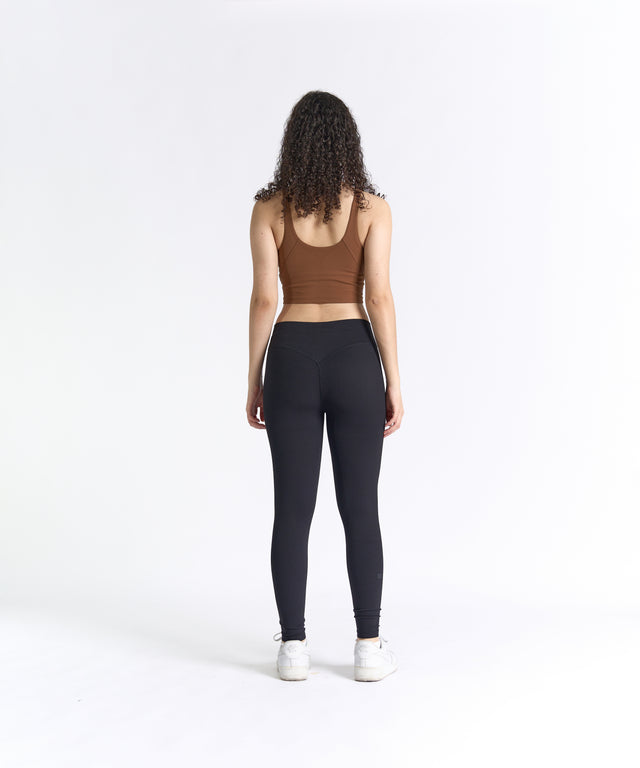 SwiftForm V-Neck Cropped Tank (with built in pads)