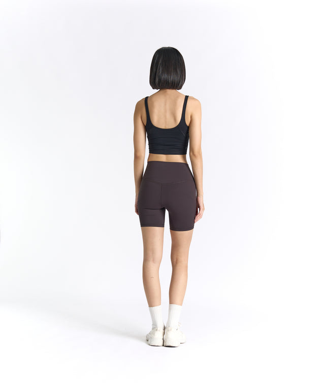SwiftForm V-Neck Cropped Tank (with built in pads)