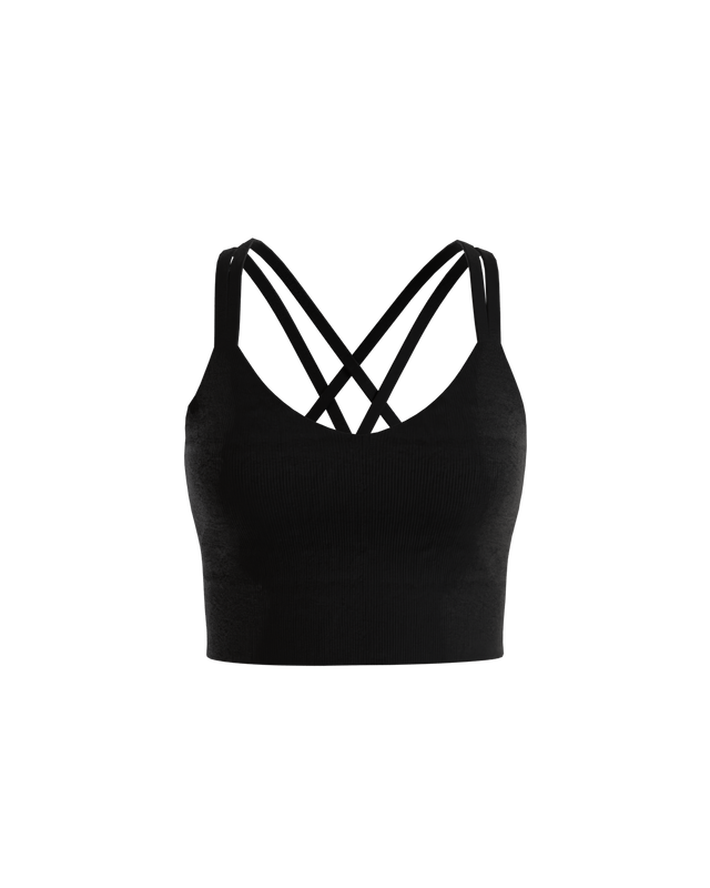 RibForm Cross Back Longline Bra (with built in pads)