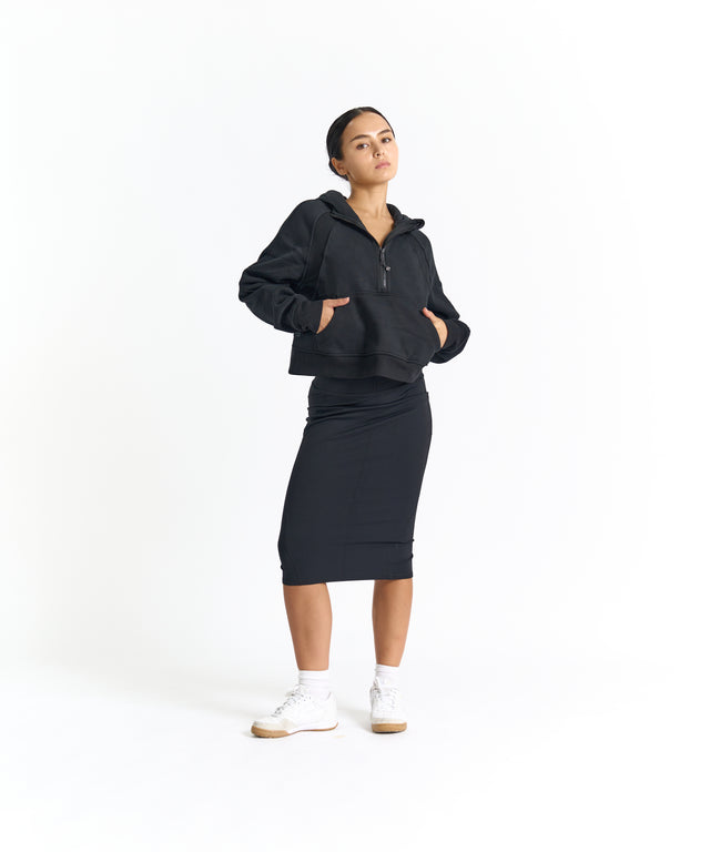 CozyEase Oversized Half-Zip Hoodie