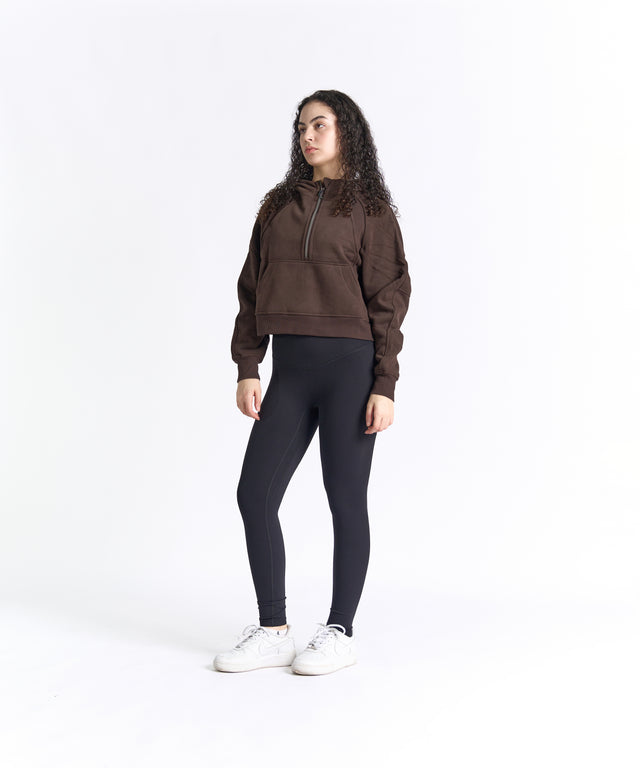 CozyEase Oversized Half-Zip Hoodie