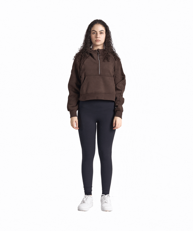 CozyEase Oversized Half-Zip Hoodie