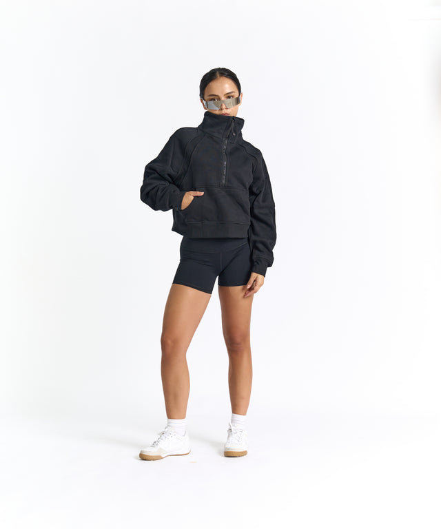 CozyEase Oversized Half-Zip Pullover