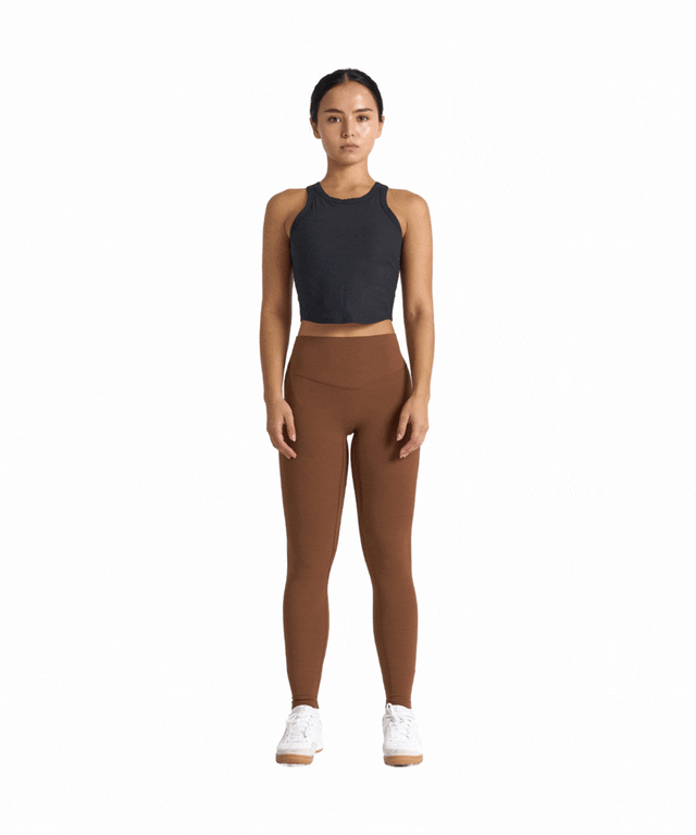 RibForm Racerback Cropped Tank (with built in pads)