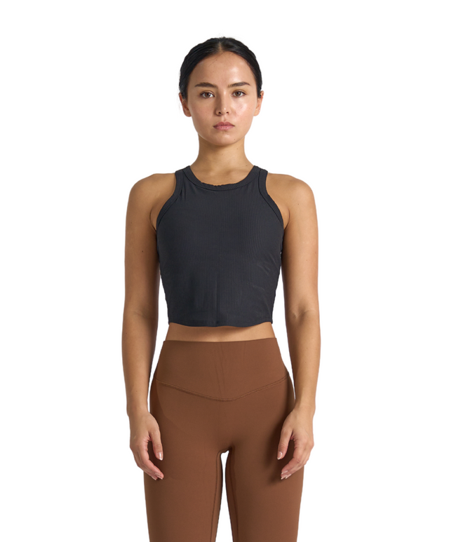 RibForm Racerback Cropped Tank (with built in pads)
