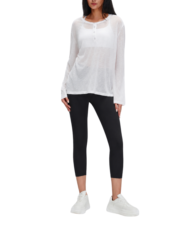 Barely There Henley Long-Sleeve