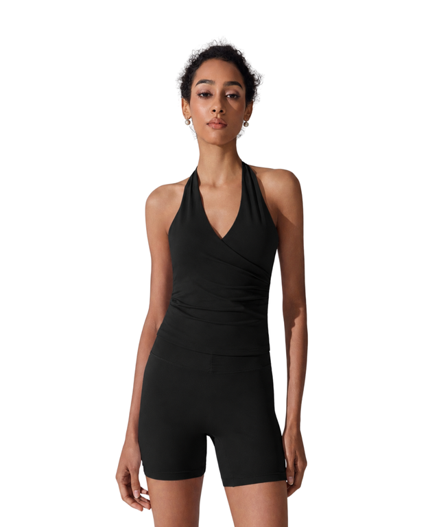 FlowForm Wrap Halter Top (with removable pads)