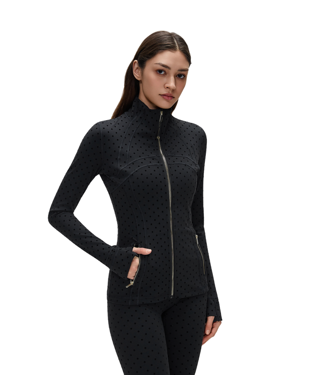 PowerForm Full-Zip Jacket with Gold Zips (Polka Dot Edition)