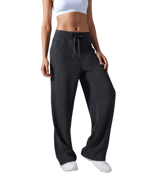CozyEase Softly Ribbed Wide-Leg Pants (33" inseam)