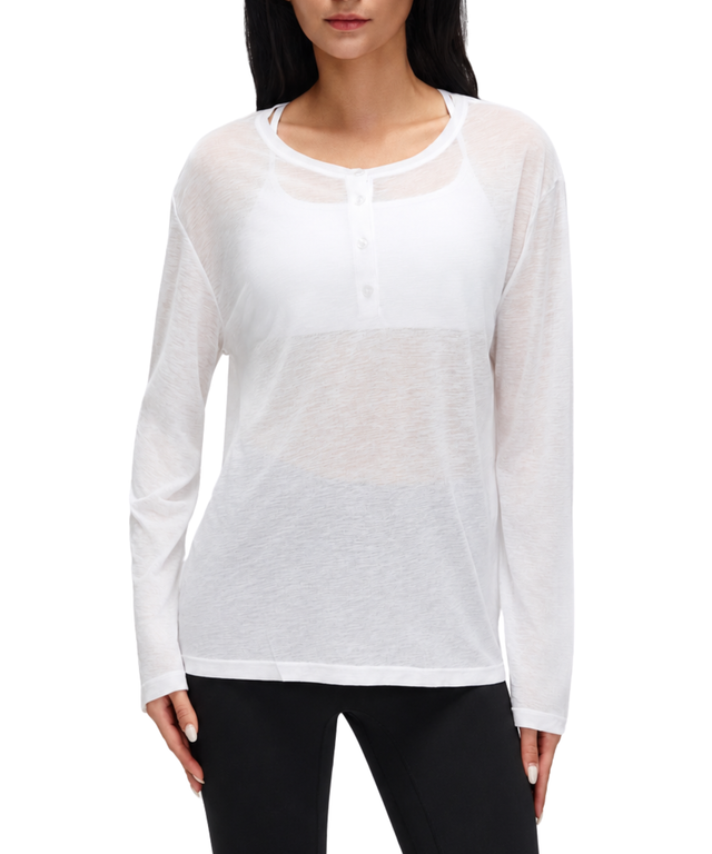 Barely There Henley Long-Sleeve
