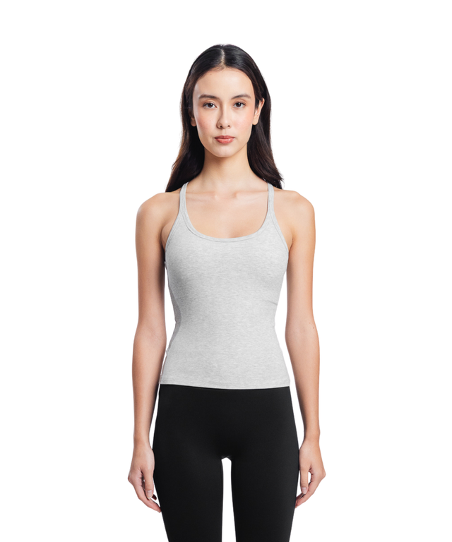 CloudEase Everyday Ribbed Tank (with removable pads)