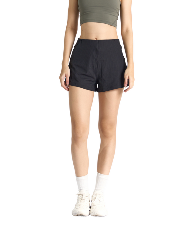 CozyEase Ribbed High-Rise 2” Shorts