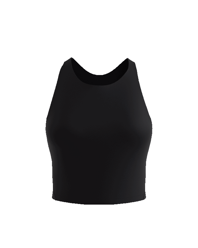 PowerForm Racerback Cropped Tank (with built in pads)