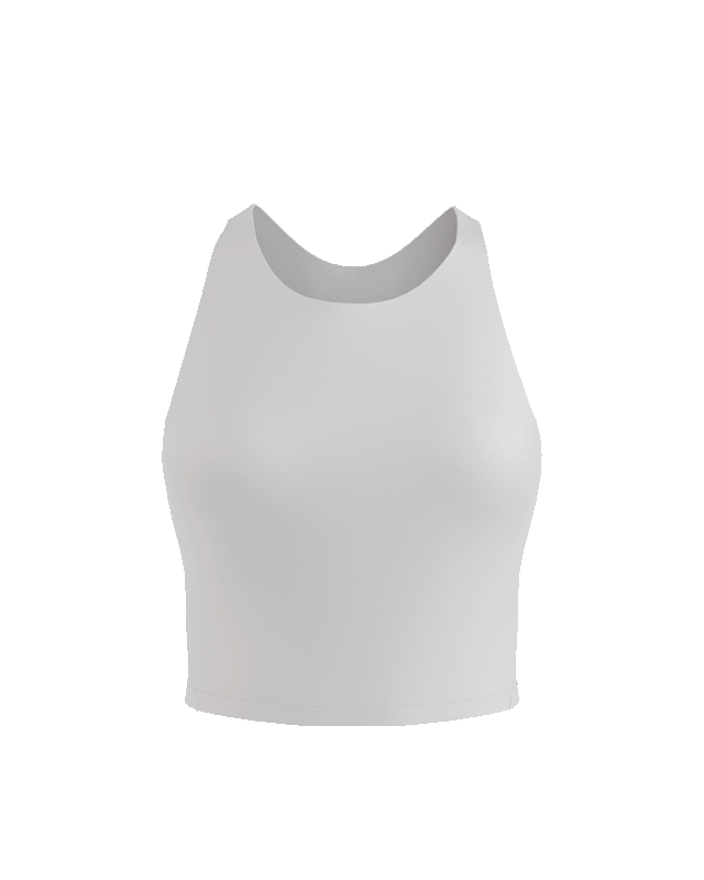 PowerForm Racerback Cropped Tank (with built in pads)