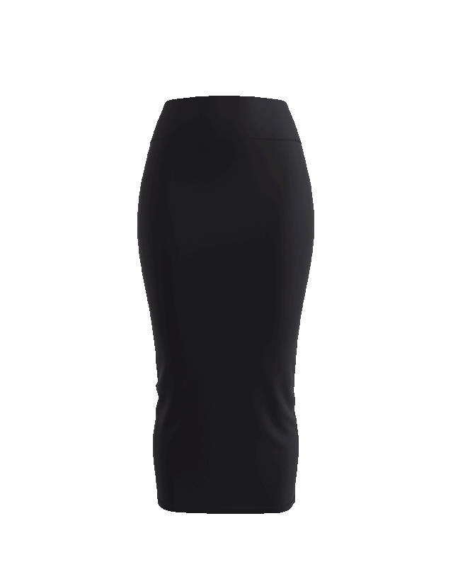 CloudEase Slim Fit High Rise Midi Skirt