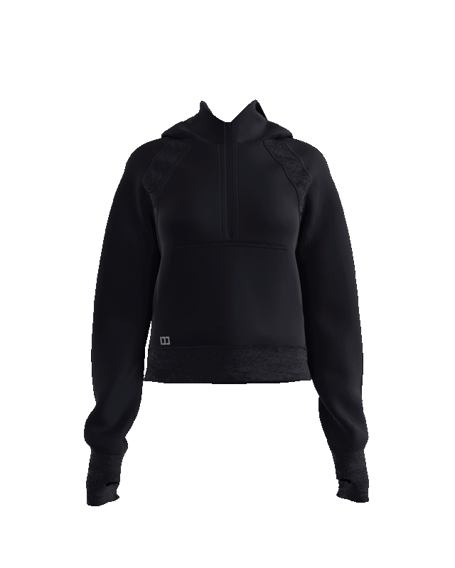 CozyEase Oversized Half-Zip Hoodie