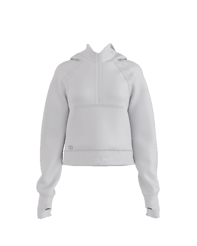 CozyEase Oversized Half-Zip Hoodie