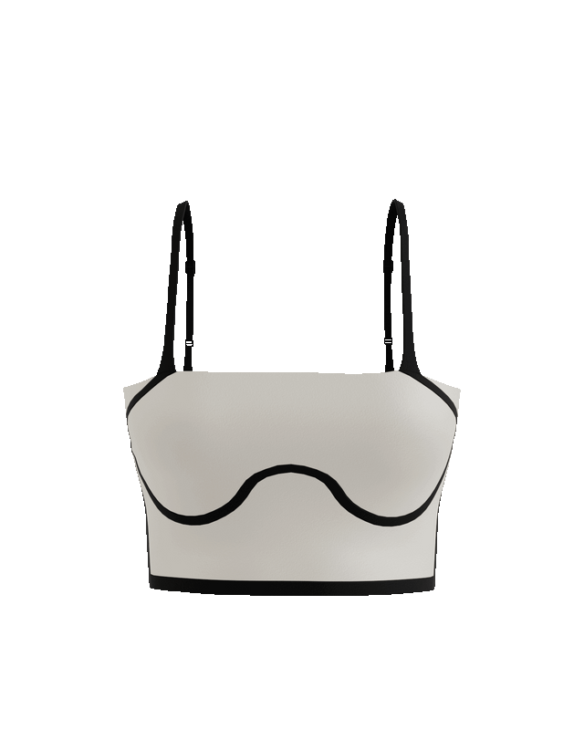 FlowForm Outline Cropped Tank (with built in pads)