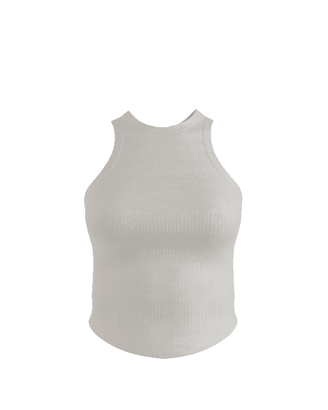 RibForm Racerback Cropped Tank (with built in pads)