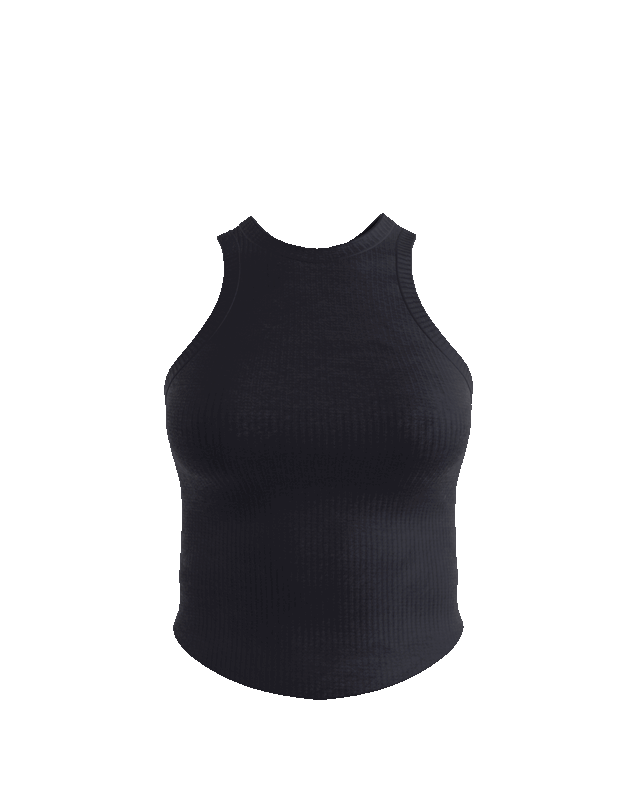 RibForm Racerback Cropped Tank (with built in pads)