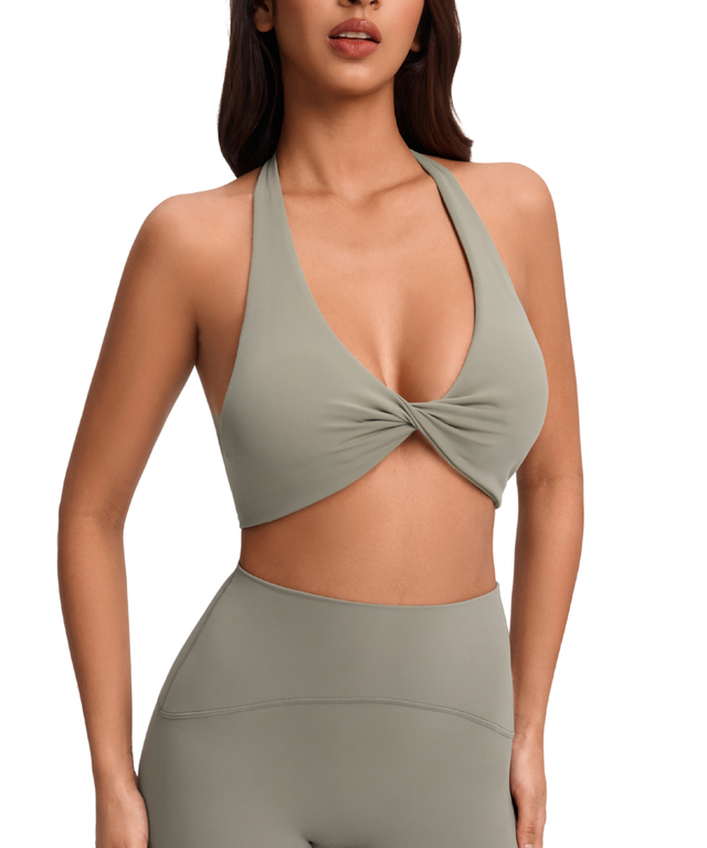 FlowForm Twist Halter Bra