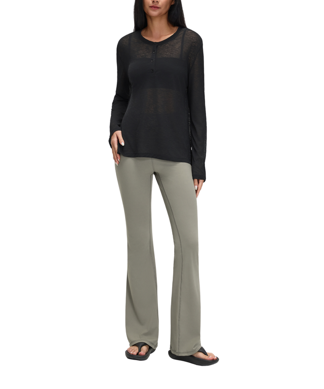 Barely There Henley Long-Sleeve