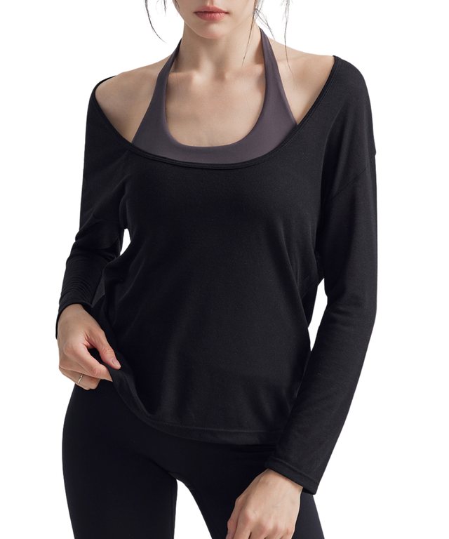 Barely There Off-Shoulder Long Sleeve