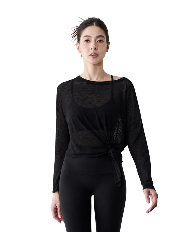 Barely There Tie-Up Long-Sleeve