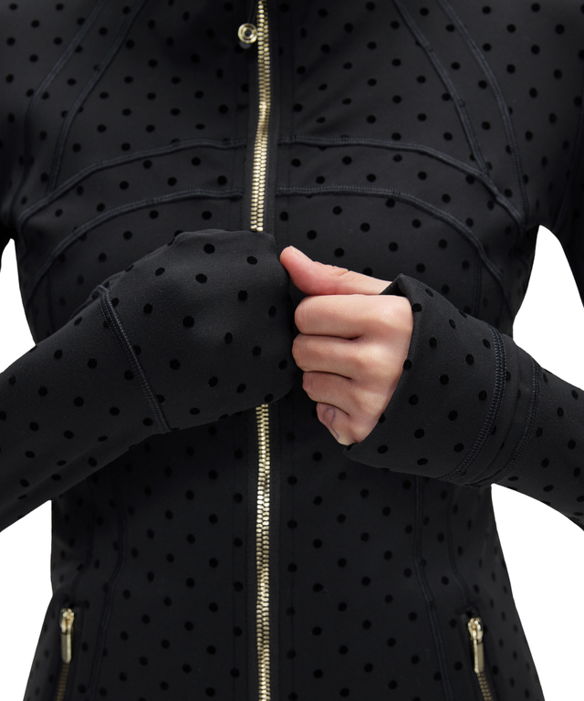 PowerForm Full-Zip Jacket with Gold Zips (Polka Dot Edition)