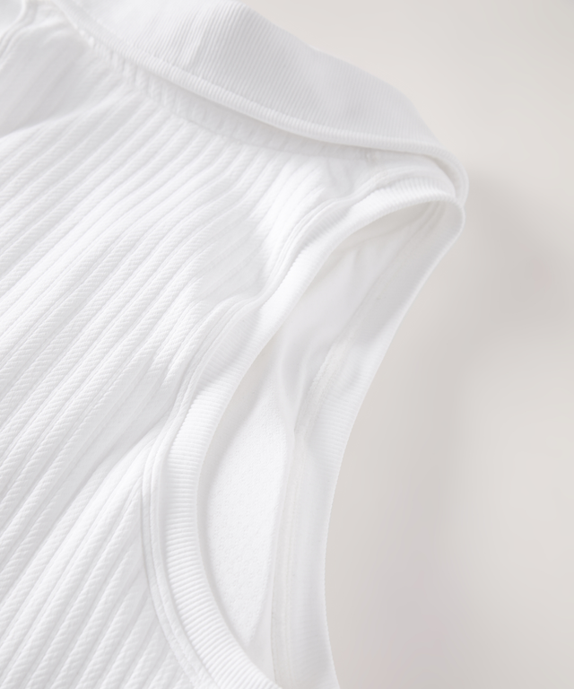 RibForm Collared Court Top (with built in pads)
