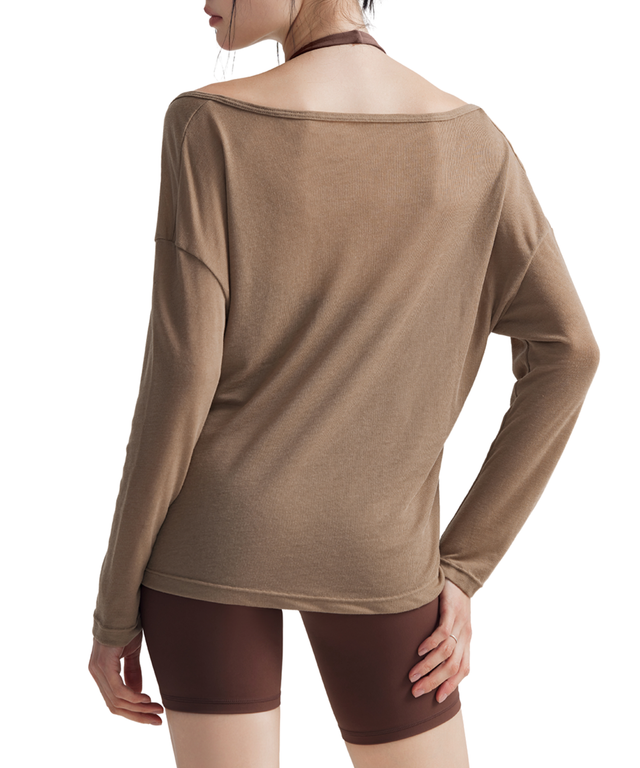 Barely There Off-Shoulder Long Sleeve
