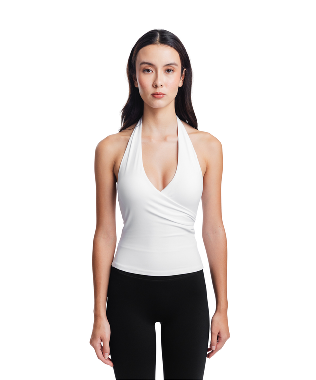 FlowForm Wrap Halter Top (with removable pads)