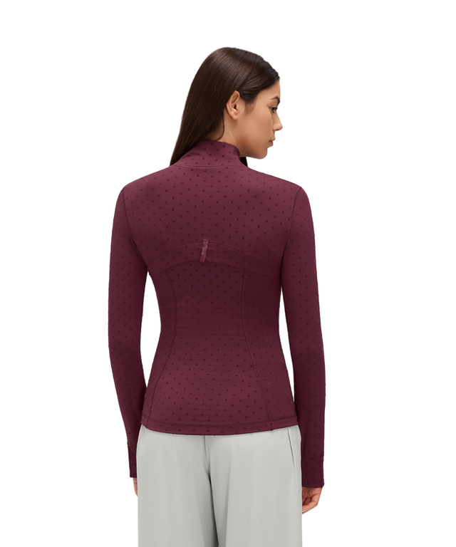 PowerForm Waist-Length Full-Zip Jacket (Polka Dot Edition)