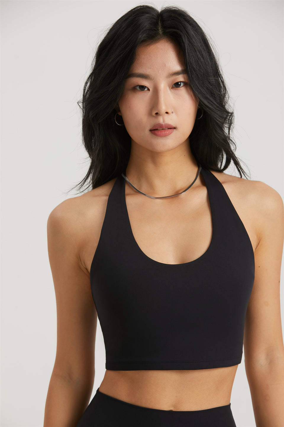 CROPPED HALTER TOP