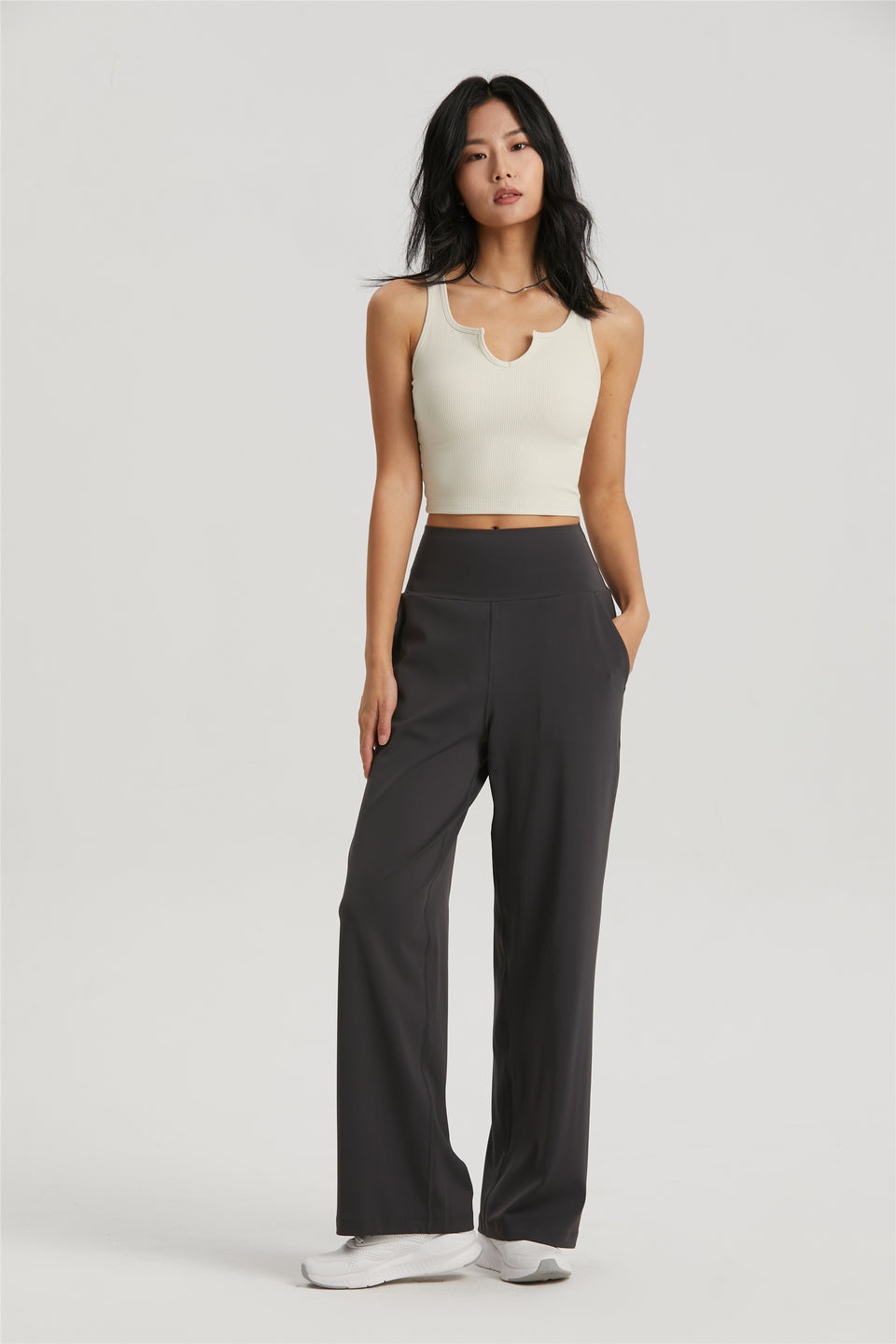 RELAXED HIGH WAISTED PANTS