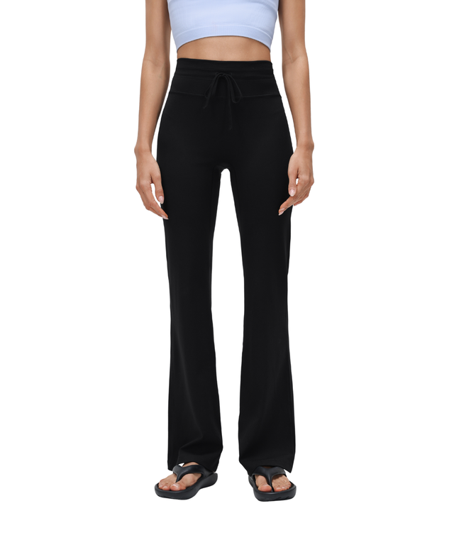 FlexEase Drawstring Flare Pants