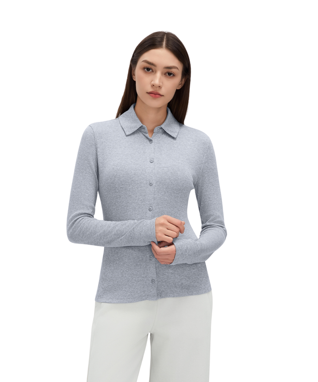 CloudEase Soft Ribbed Long Sleeve