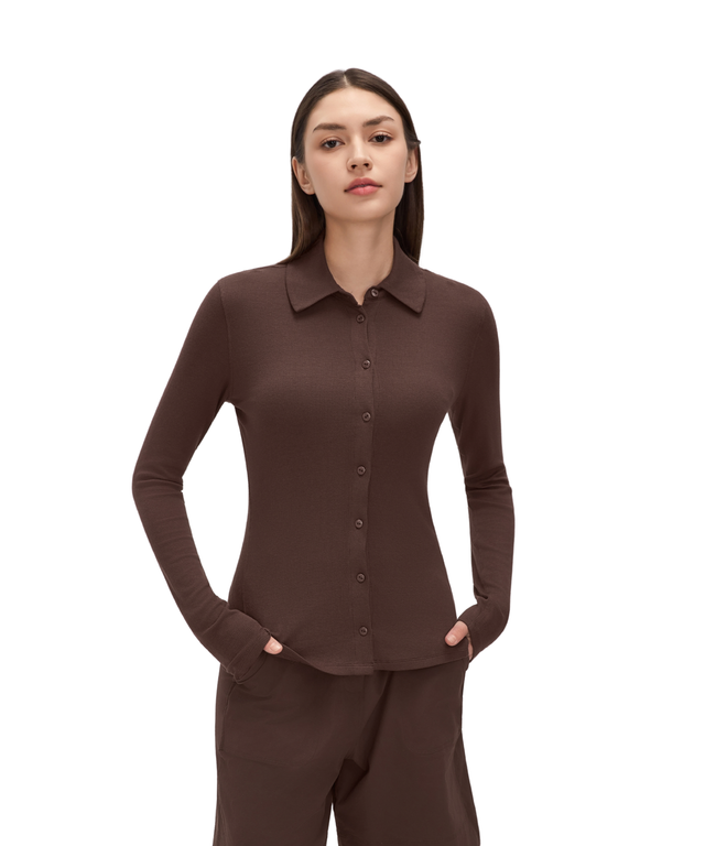 CloudEase Soft Ribbed Long Sleeve