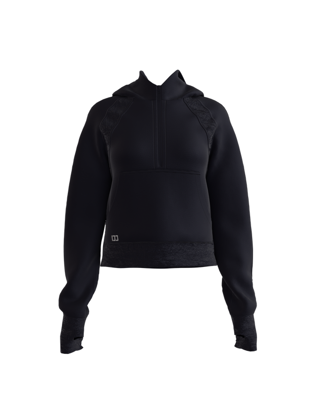CozyEase Oversized Half-Zip Hoodie