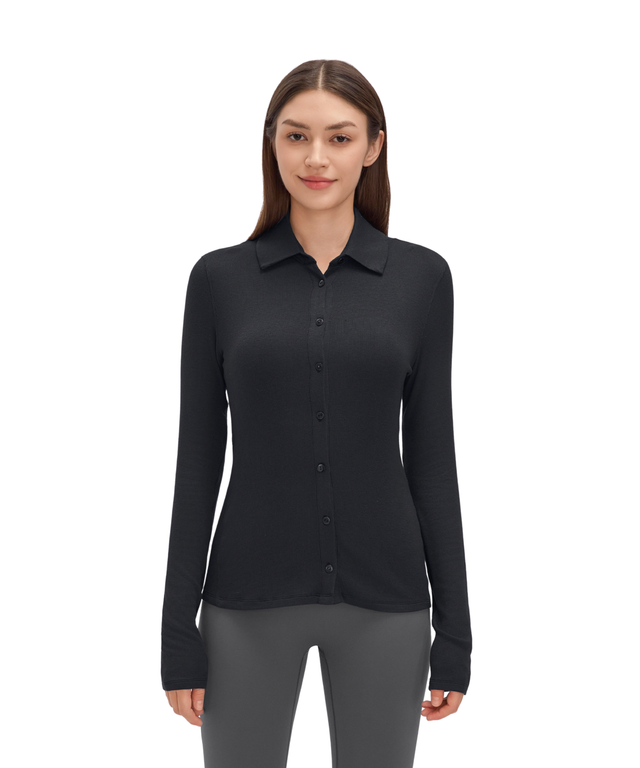 CloudEase Soft Ribbed Long Sleeve