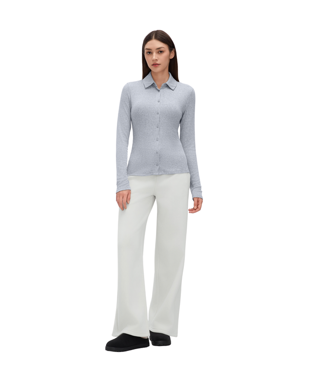 CloudEase Soft Ribbed Long Sleeve