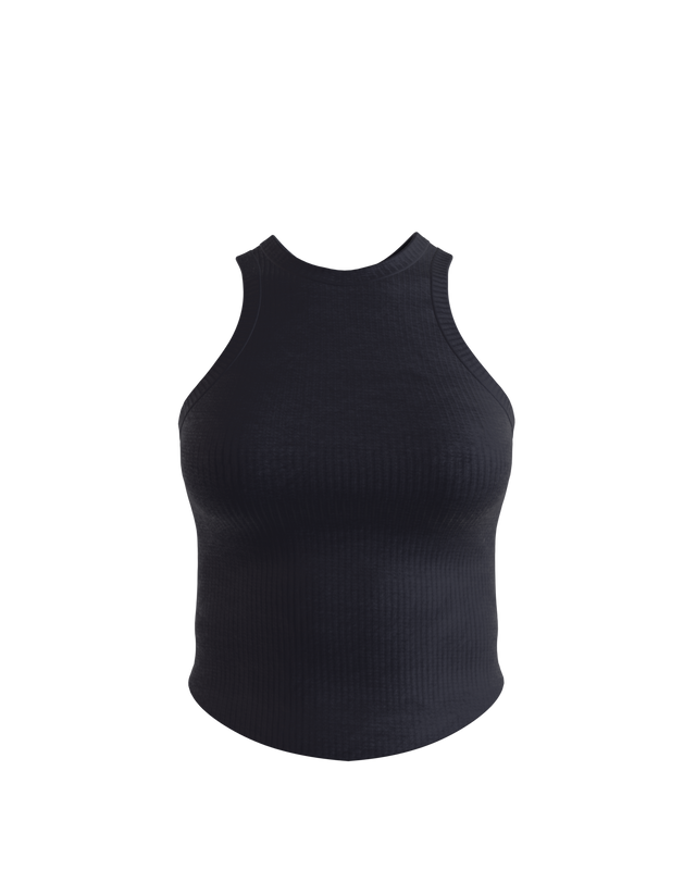 RibForm Racerback Cropped Tank (with built in pads)