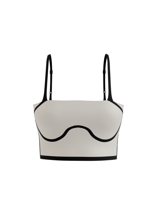 FlowForm Outline Cropped Tank (with built in pads)