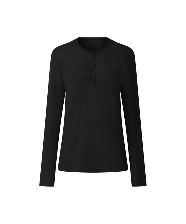Barely There Henley Long-Sleeve